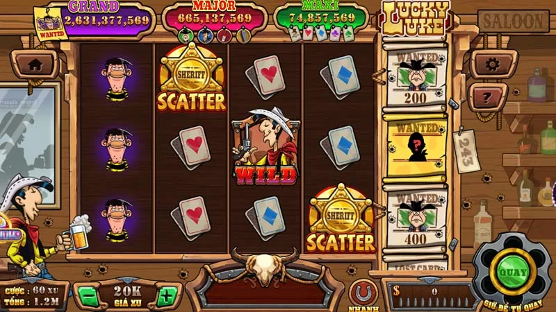 Tuyệt chiêu cho người chơi slot game Lucky Luke